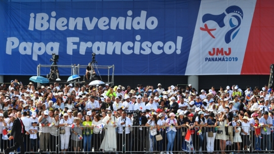 Panama City, 23 January 2019. Crowds cheered as Pope Francis arrived at the Tocumen International Airport for World Youth Day 2019. Panama, the first Central American country to host the World Youth Day, cooperated with the IAEA to ensure nuclear security at the event. 